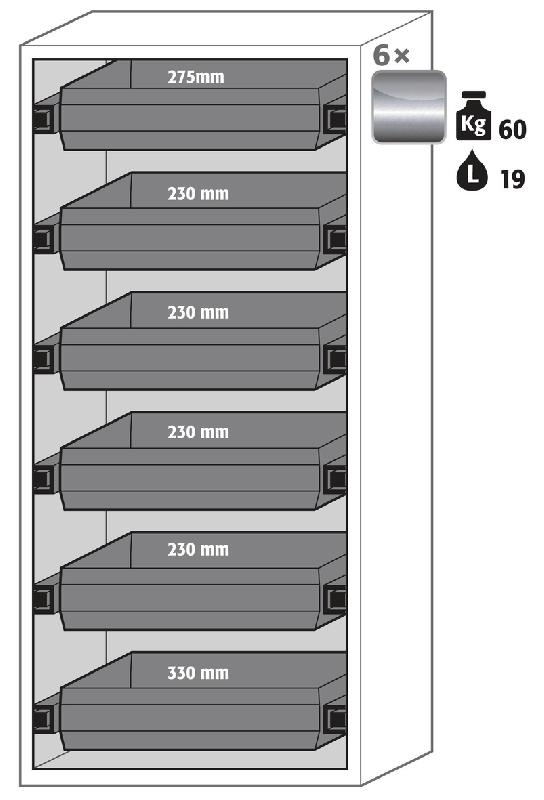ARMOIRE SÉCURITÉ S-CLASSIC-90 S90.196.090.WDAS JAUNE - MANUTAN COLLECTIVITÉS