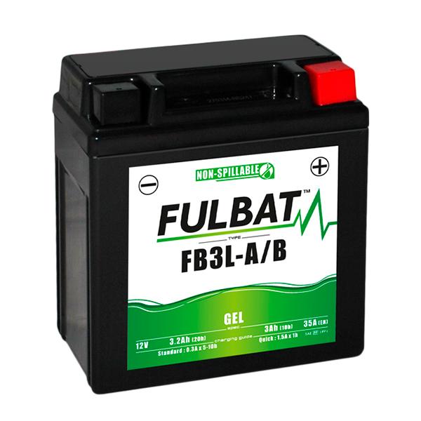 BATTERIE MOTO GEL YB3L-A / YB3L-B / FB3L-A/B 12V 3AH_0