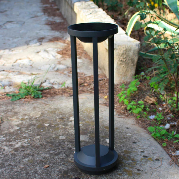 Borne solaire pour terrasse, allée et jardin avec détecteur de mouvement, h50 cm - porto - lumisky_0