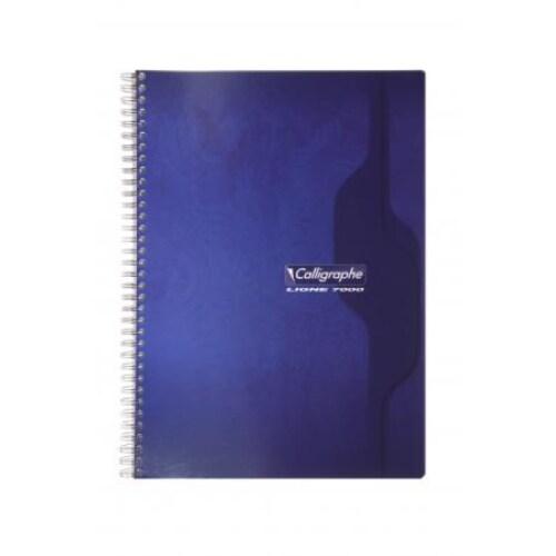 Calligraphe Lot de 5 Cahier Ligne 7000 A4, 180p./90 feuilles 70 g/m² reliure intégrale, quadrillé 5x5 - 3210330024172_0