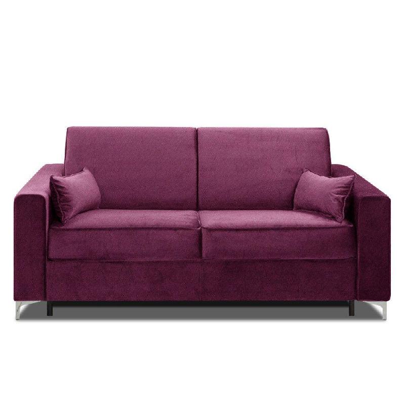 CANAPÉ CONVERTIBLE EXPRESS JACKSON 140CM COMFORT BULTEX® 12CM SOMMIER LATTES RENATONISI TWEED FUCHSIA_0