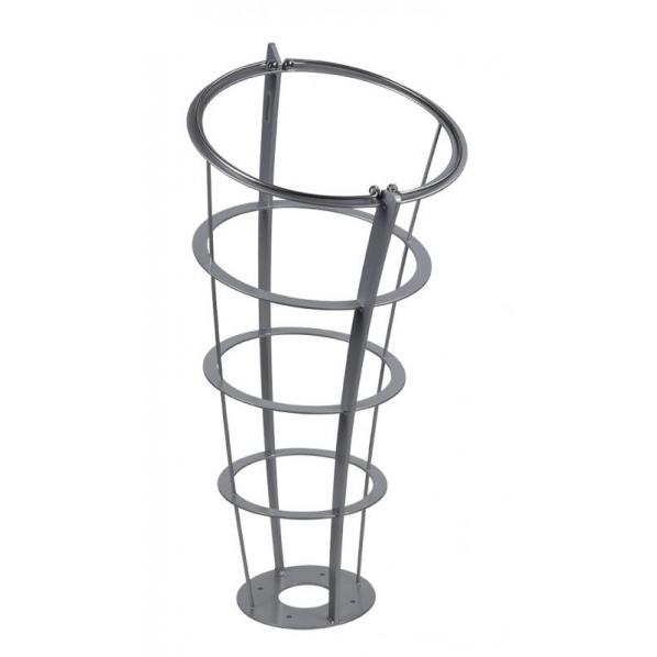 Corbeille vigipirate sur pieds 110 litres - Modèle PREMIUM par ROSSIGNOL - Fixation au sol et design moderne_0