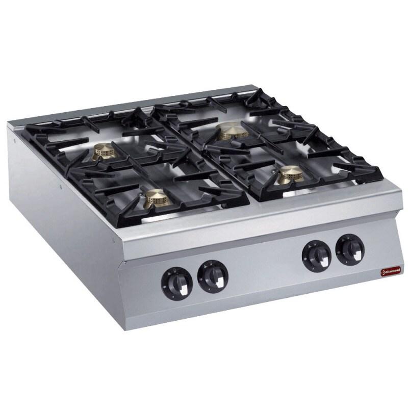 Cuisinière 4 feux vifs gaz - Diamond - 0615402865098_0