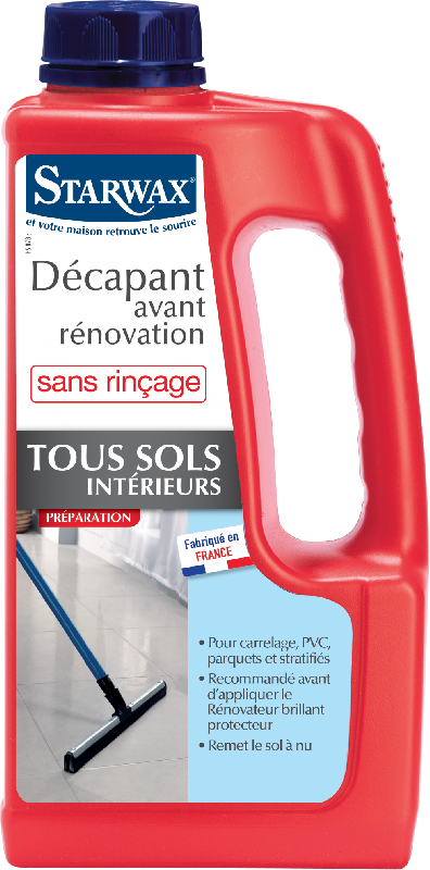 Décapant sans rinçage STARWAX 1L - Pour carrelage, PVC, parquet et béton ciré_0