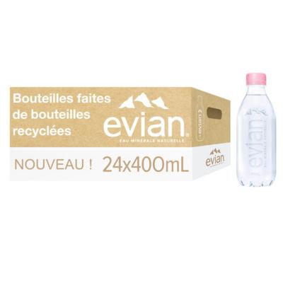EVIAN Prestige Eau minérale naturelle plate - bouteille de 500 ml (lot de  24) - Eaux