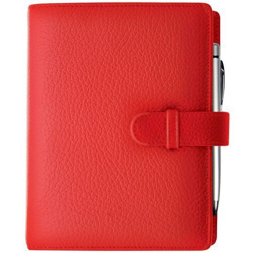 ORGANISEUR 17 CUIR CALI - 15X19CM - ROUGE - EXACOMPTA