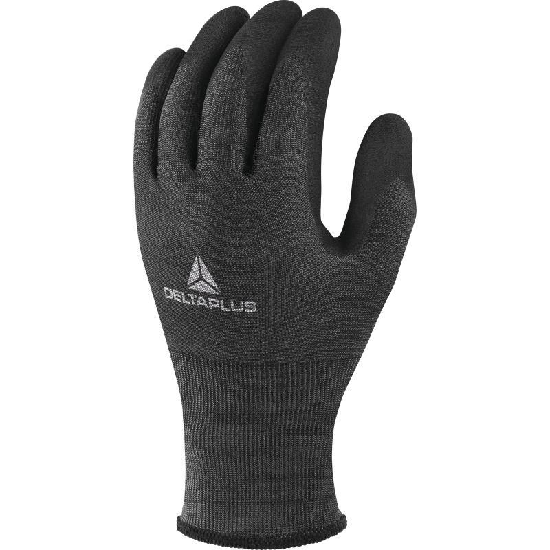 Gant anti coupure antistatique tricot deltanocut/carbone - paume enduite micro-mousse de nitrile - vecutb07_0