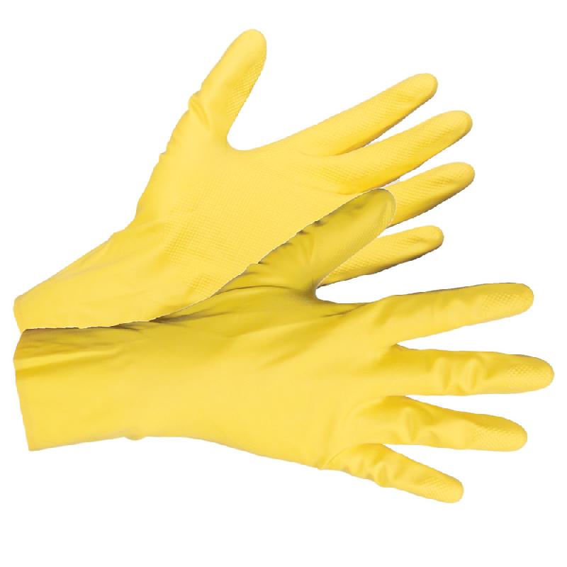 GANTS DE MÉNAGE MAPA VITAL 124 JAUNES TAILLE 10, LOT DE 10 PAIRES