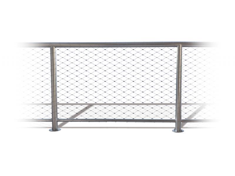 Barrières urbaines GC3700 - Urban'NT - garde-corps en inox 304L avec remplissage filet inox 316L_0