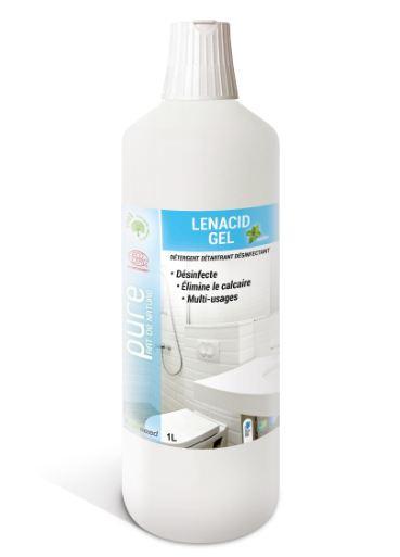 Gel detartrant desinfectant - lenacid gel menthe -1 l - h110_0