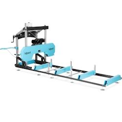 Hillvert - Scierie mobile - thermique - Taille standard des rails 4 x 0,9 m - 11000 W / 15 Ch - 4062859191724_0