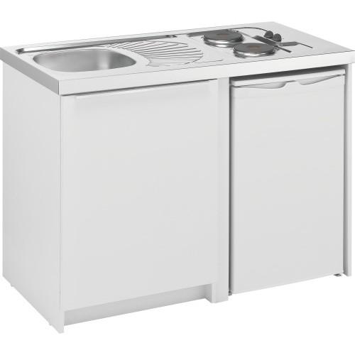 KITCHENETTE 120 CM - DOMINO ÉLECTRIQUE - 1 PORTE - 1 RÉFRIGÉRATEUR - CADETTE MODERNA