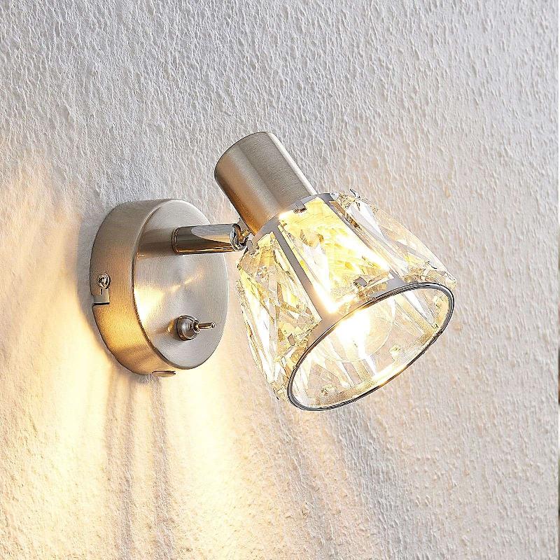 LINDBY KOSTA APPLIQUE AVEC INTERRUPTEUR, NICKEL