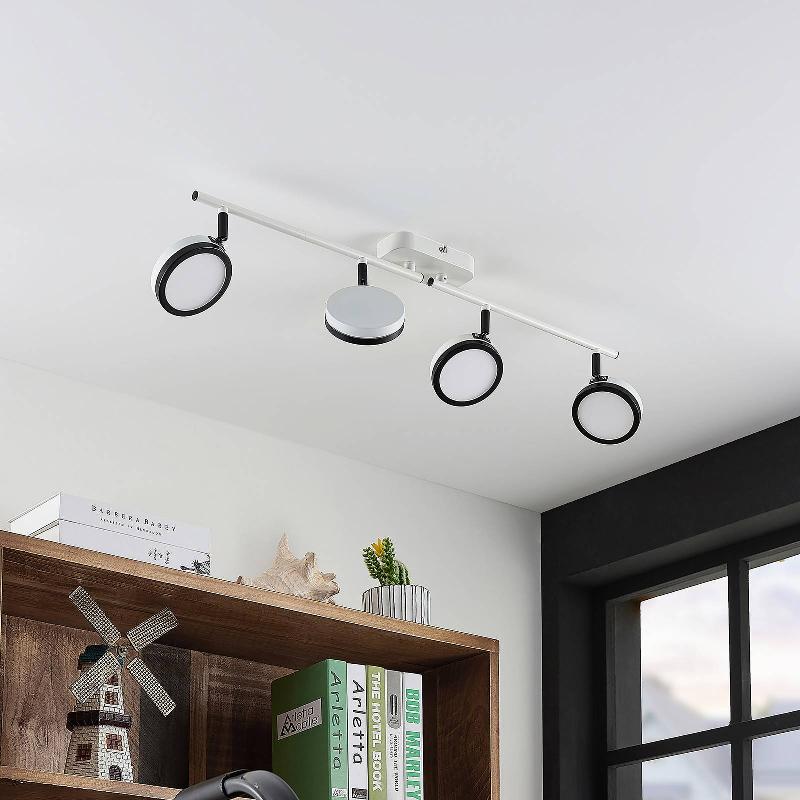 LINDBY VESIM SPOT LED BLANC À QUATRE LAMPES