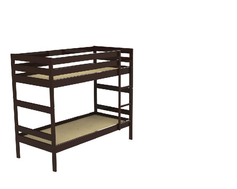 LIT SUPERPOSÉ DISSOCIABLE NOVA SOMMIER AGGLO 90X200 BOIS COLORIS WENGÉ - MANUTAN COLLECTIVITÉS