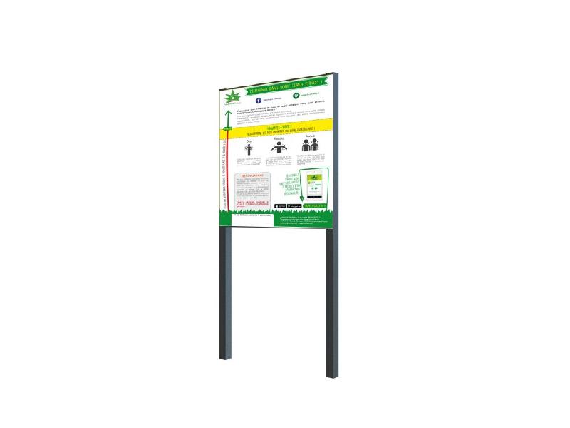 Panneau d'accueil pour aire de fitness - Norme EN16630_0
