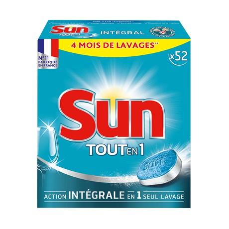 NETTOYANT VAISSELLE ACTION INTÉGRALE TOUT EN 1 SUN 52 TABLETTES