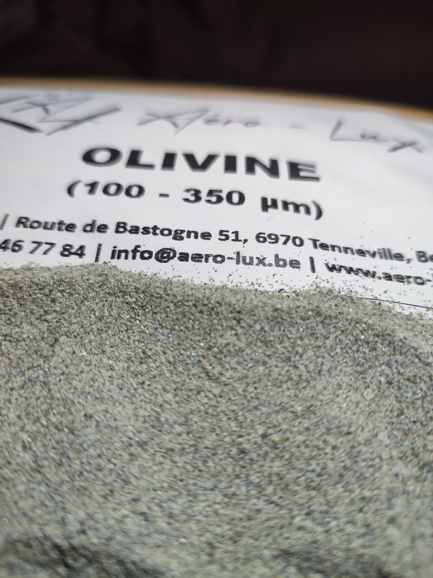 Olivine Naturelle - Abrasif de sablage ne contenant pas de silice libre sac de 25Kg_0