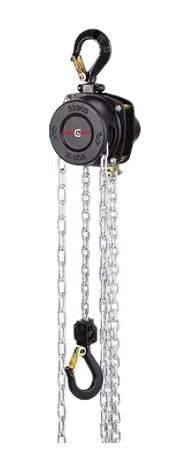 Palan à chaîne manuel, compact,  ergonomique et personnalisable  - CMU 1000 kg à CMU 10000 kg / 10 mètres de chaîne - gamme Pro_0