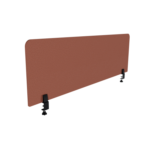 PANNEAU ÉCRAN ACOUSTIQUE AGATHE FLEXMUTE TERRE BATTUE - AVEC FIXATIONS À PINCES À ÉTAU POUR BUREAU L 160 X H 50 CM