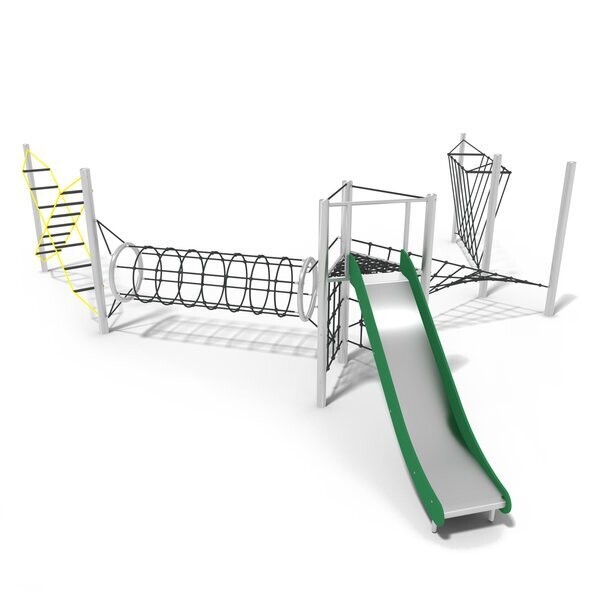 Parcours à cordes en acier inoxydable pour aire de jeux - Conforme EN1176 - Référence BT16134_0