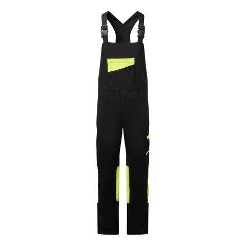 PORTWEST CD850 COTTE À BRETELLES STRETCH WX2 NOIR/JAUNE - TAILLE S