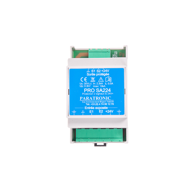 Protections foudre & CEM - PRO SA224 - 24V, boîtier rail DIN, Imax 10 kA_0