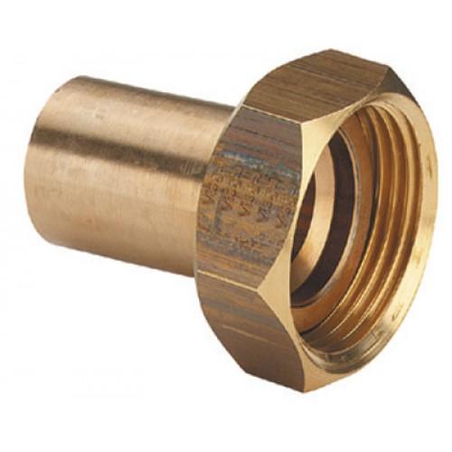 RACCORD 2 PIÈCES BRONZE MÂLE CUIVRE Ø 35 ÉCROU Ø 40/49 VIEGA