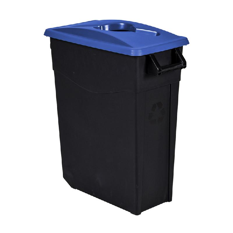 ROSSIGNOL Poubelle de tri mobile - 65 L - movatri  - noir / bleu_0