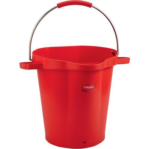 SEAU GRADUÉ BEC VERSEUR 20 L ROUGE - VIKAN