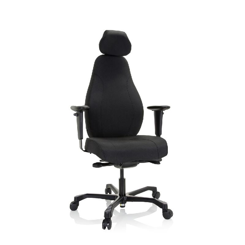 Siège de direction RESISTIO XXL Tissu noir hjh OFFICE - noir polyester 608917_0