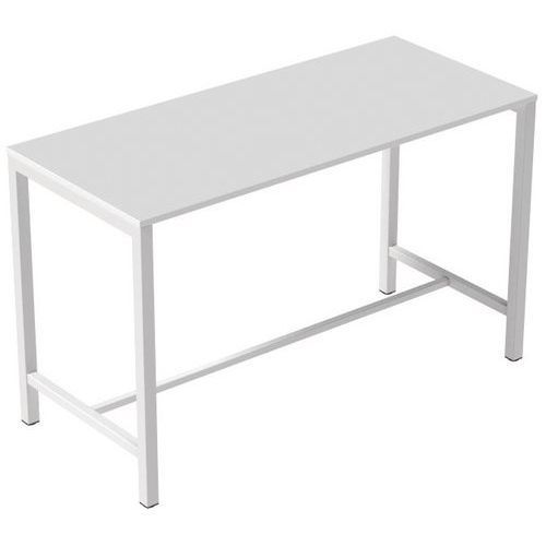 TABLE DE RÉUNION HAUTE 180X110CM - BLANC