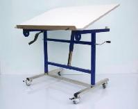 Table à dessin réglable - utilisation assise ou debout - plateau mélaminé 90x65, 100x70 ou 120x85 cm_0