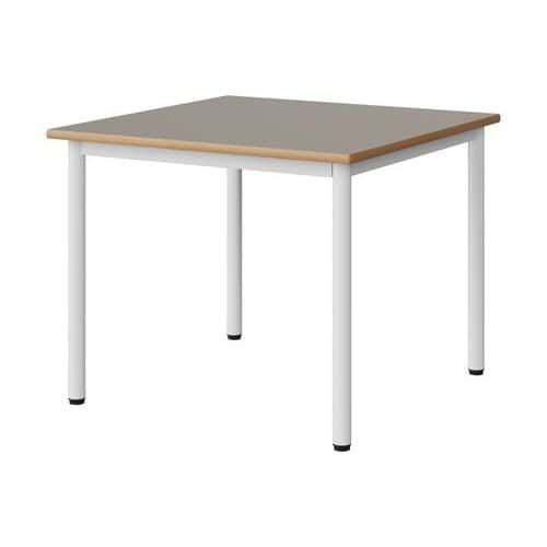 TABLE MALIBU 80X80CM T4 4P STRA ALAISÉ GRIS U727/BLC 9016