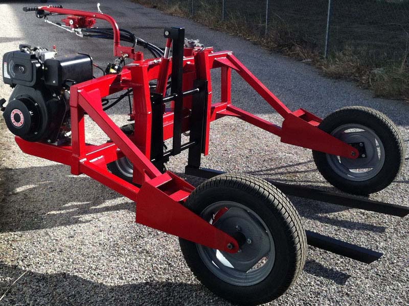 Transpalette tout-terrain thermique - TA1200E - 1200Kg, fourches réglables et moteur 10cv essence_0