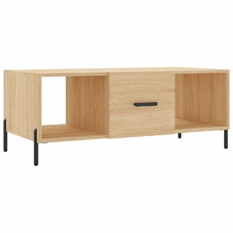 VidaXL Table basse chêne sonoma 102x50x40 cm bois d'ingénierie Modèle Aero Stella - 829311_0