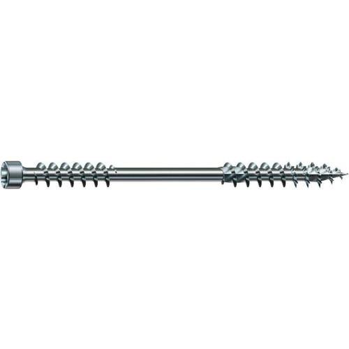 VIS À BOIS - DOUBLE FILETAGE - TÊTE CYLINDRIQUE - TORX - 10X200MM - WIROX - PAR 50 SPAX