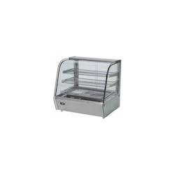 Vitrine chauffante 120 litres de présentation, inox - 3701188015516_0