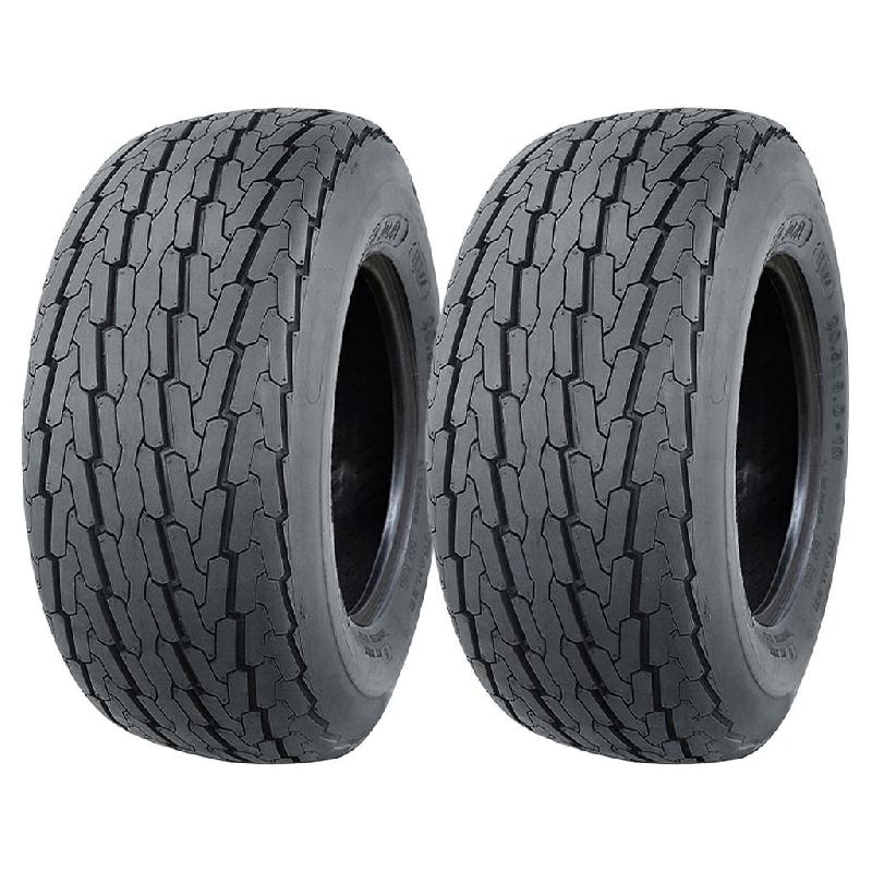 20.5x8.00-10 pneus remorque, 8ply high speed, route légale, buggy, tondeuse - jeu de 2_0