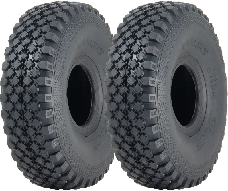 4.00x4 Journey 6-ply Block Tyre Tube Type 160kgs 60 PSI Airport Tug (Set of 2)_0