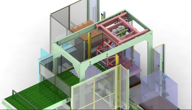 Dépalettiseurs automatiques à tête mobile - Pantograph AD EC/FC 20 - Clevertech France - avec tête magnétique ou à vide_0
