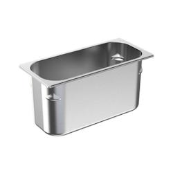 Bac Glacier inox AISI 304 - 360 x 165 hauteur 180 mm Anti Encastrement - Gastroland - 3701666006654_0