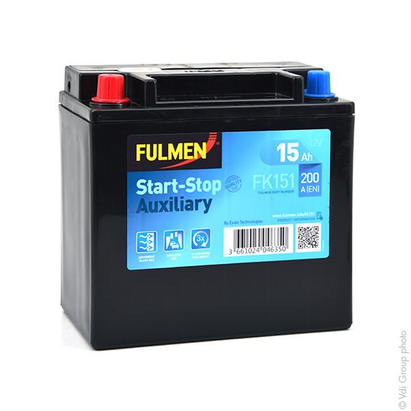 BATTERIE VOITURE FULMEN START-STOP AUXILIARY FK151 12V 15AH 200A_0