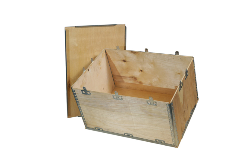 Caisse pliante en bois