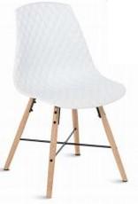 Chaise pieds bois Tivoli - coque en polypropylène et pieds en chêne_0