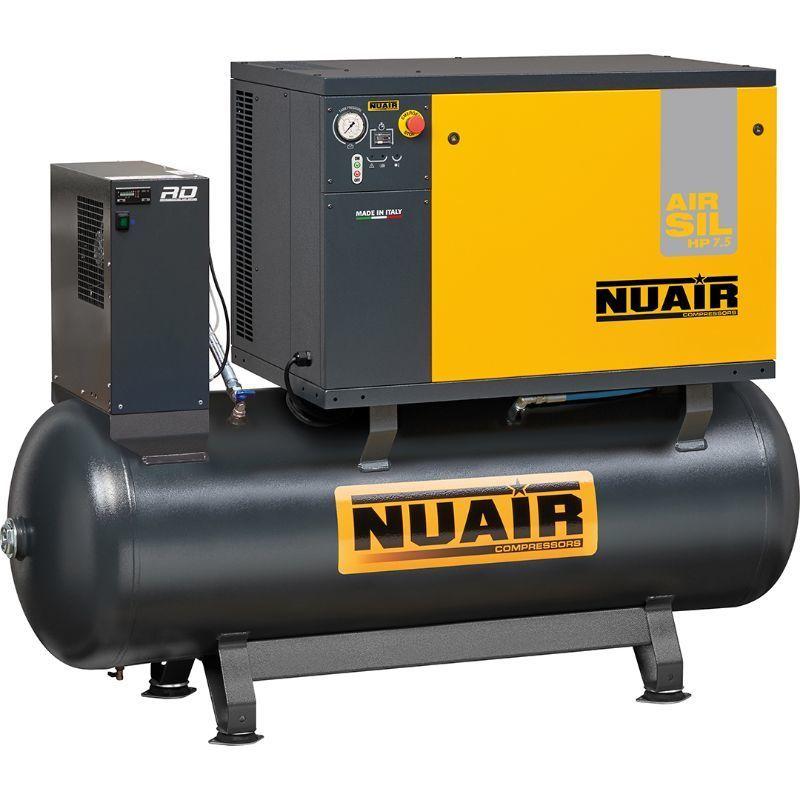 Compresseur d'air insonorisé 500L - 7.5 CV - NUAIR - 64 dBA avec sécheur performant - Réf. 11574720_0