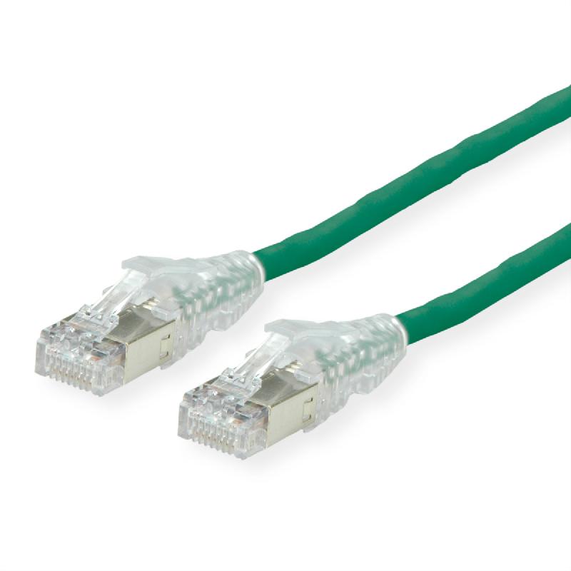 Cordon dätwyler cat.6a (classe ea) s/ftp, cu 7702 flex lsoh, amp v2, vert, 1 m_0
