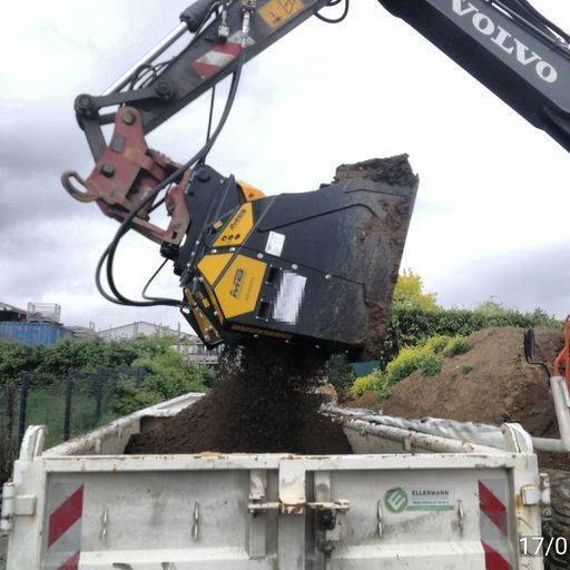 Godet cribleur broyeur MB-HDS314 - système innovant pour changement de rotors sur site_0