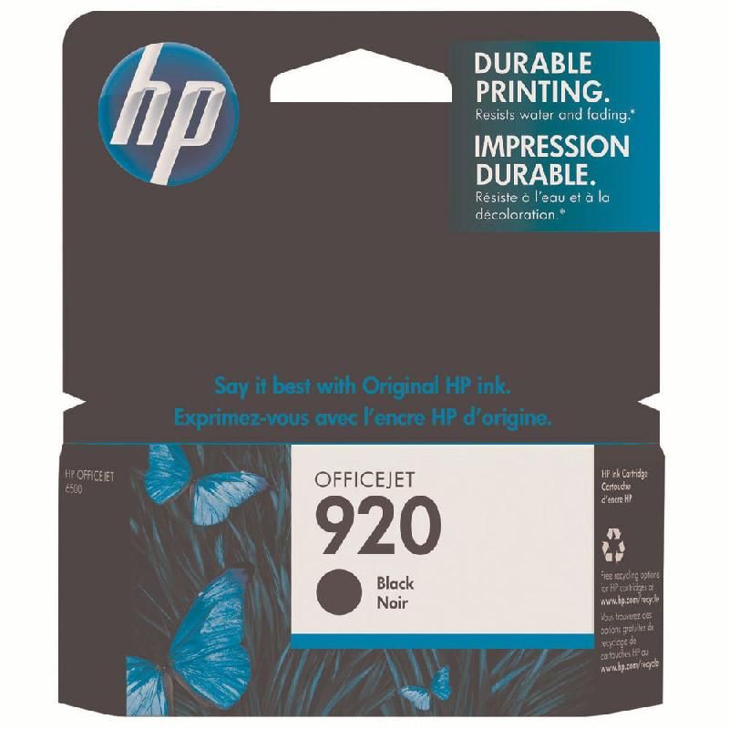 HEWLETT PACKARD CARTOUCHE D'ENCRE 920 (CD971AE) - COULEUR: NOIR