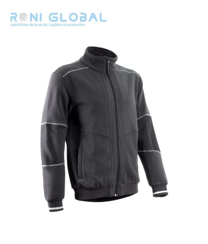 Veste de travail en coton et polyester - coudes renforcés en Oxford, 4 poches - KIJI COVERGUARD_0